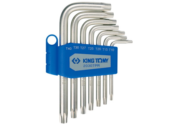 Zestaw imbusów 7 szt. 1143 - Torx T10 - T40 KING TONY 20307PR