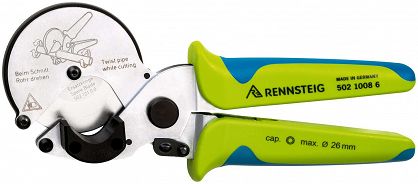 Obcinak do rur kompozytowych i rur do 26 mm RENNSTEIG 502 1008 6