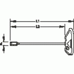 Wkrętak śrubokręt nasadowy z chwytem 2K-T 5,5 mm GEDORE 2647621 - 2