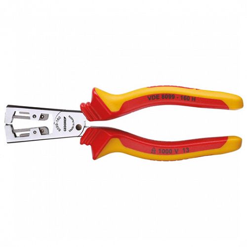 Szczypce VDE STRIP-FIX do ściągania izolacji z otulinową izolacją 160 mm Nr VDE 8099-160 H GEDORE 1552082
