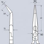 Szczypce chwytające wydłużone KNIPEX 31 21 160 - 2