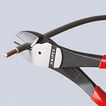 Szczypce Tnące Boczne ze sprężyną o zwiększonym przełożeniu KNIPEX 74 12 160 - 3