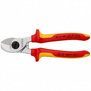 Nożyce Izolowane do Cięcia Kabli Cu i Al KNIPEX 95 16 165