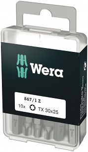 Bity 1/4" 10 szt TX30x25mm 867/1 DIY WERA 05072411001