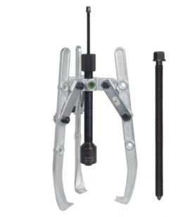 Ściągacz 3-ramienny wielofunkcyjny z regulowaną głębokością mocowania, długim wrzecionem hydraulicznym i rozwieralnymi ramionami KUKKO 207-3-B
