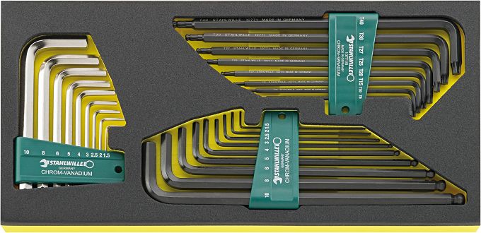 Zestaw TCS 1/3 Kluczy trzpieniowych, 26-el. TCS 10760-10771/26 STAHLWILLE 96838788