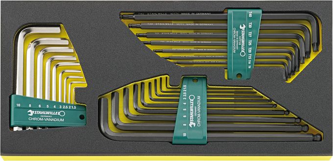 Zestaw TCS 1/3 Kluczy trzpieniowych, 26-el. TCS 10760-10771/26 STAHLWILLE 96838788
