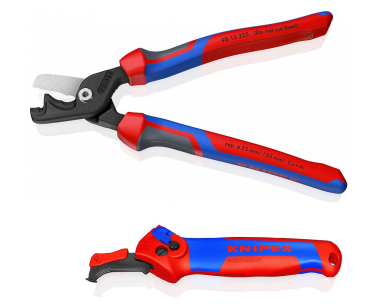 Zestaw nożyce do Cięcia Kabli Cu i Al StepCut XL 95 12 225 + nóż do ściągania izolacji 16 50 145 SB KNIPEX