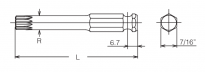 Bit udarowy dwunastokątny M5 x 75mm XZN KOKEN - 2