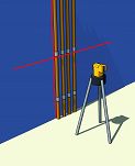 Laser krzyżowy ze statywem do 10m LAX 50 STABILA nr kat 16789 - 9