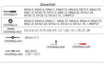 Zestaw metrycznych narzynek i gwintowników 39 części KING TONY 12939MQ1 - 2