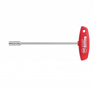 klucz nasadowy 6x125mm z rękojeścią T sześciokątny niklowany na wysoki połysk 00966 WIHA
