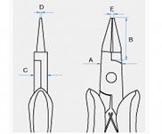 Szczypce zaokrąglone mini 128mm KING TONY 6347-05 - 3