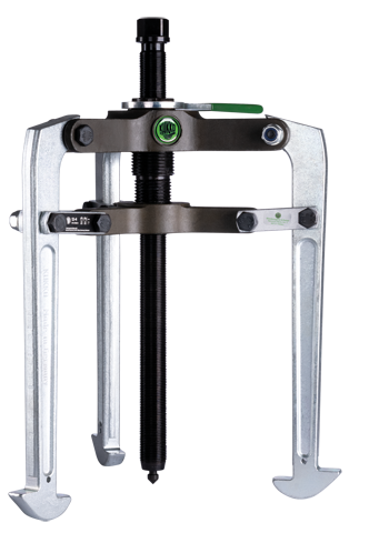 Ściągacz 3-ramienny „Tirax” z ustawianymi wstępnie ramionami do ściągania wewnętrznego i zewnętrznego KUKKO 12-4