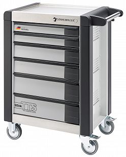 Wózek warsztatowy TTS 6-szufl.biały z Nakładkami, 1021x823x 497 mm; max obciążenie: 30kg na szufladę; 750 kg na Wózek 95/VA6 W STAHLWILLE 81200059