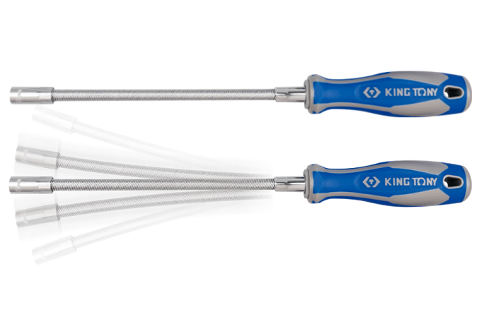 Wkrętak śrubokręt elastyczny z końcówką nasadową 7mm x 300mm KING TONY 1453-07