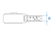 Miara zwijana metryczna 8m x 25mm z magnesem KING TONY 79094-08M - 2