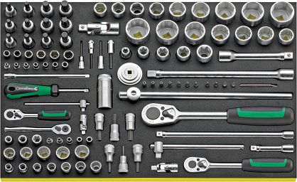 Zestaw TCS 3/3 nasadek i akcesoriów 1/4", 3/8", 1/2", 108-Częściowy TCS 40/45/50/89/19 STAHLWILLE 96830192