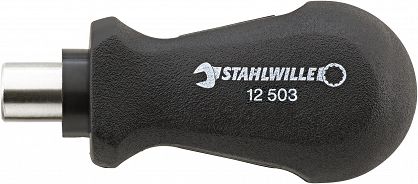 Wkrętak śrubokręt do końcówek typu BIT 1/4", z magnesem, wersja krótka, wewn. 6-kąt 12503 1/4 STAHLWILLE 18110016