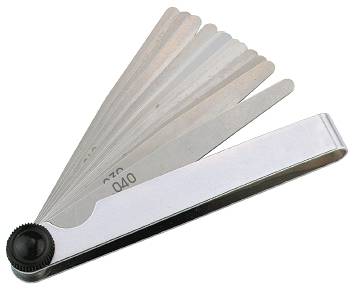 Szczelinomierz listkowy 100mm; 0,05-1mm kpl. 20 szt. PROMAT 3512010020