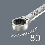 Klucz płasko-oczkowy z grzechotką 6007 Joker SB, długi, 13 x 245 mm WERA 05020352001 - 8