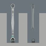 Klucz płasko-oczkowy z grzechotką 6007 Joker SB, długi, 13 x 245 mm WERA 05020352001 - 3