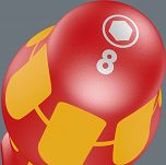 Wkrętak śrubokręt izolowany nasadowy sześciokątny 8,0mm WERA 05005315001 - 8