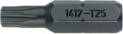 Końcówka wkręt.BIT 1/4" T8 TORX, 6-kątna 1412 T 8 BIT STAHLWILLE 08130008
