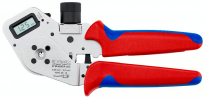 Szczypce z matrycą czterotrzpieniową do zagniatania styków wtykowych okrągłych   Knipex  97 52 63 DG A - 2