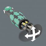 Grzechotka poręczna bit i 3/8 cala 8009 Zyklop Pocket Set 4, 27 część WERA 05004285001 - 5