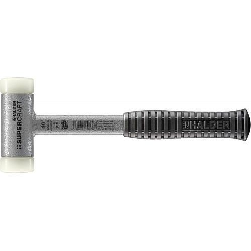 Młotek z miękkim bijakiem z trzonkiem z profilu stal, bezodrzutowy 40mm HALDER 3377.040