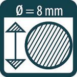 Znacznik żelowy 8mm żółty PICA MARKER 8084  - 8