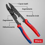 Szczypce do Zaciskania Zagniatania Odizolowania i Cięcia KNIPEX 97 22 240 - 14