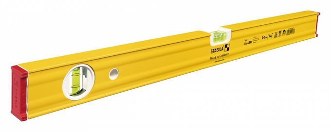 Poziomica aluminiowa wzmocniona magnetyczna 120 cm - 2 libelle typ 80 ASM Stabila 19181