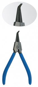 Szczypce do pierścieni segera zewnętrznych, wygięte 180 mm, zakres 19 - 60 mm KING TONY 67SB-07