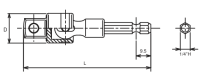 Adapter do bitów uniwersalny HEX 1/4