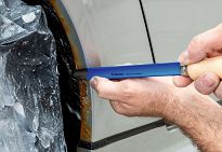 Skrobak trójkątny wklęsły 150mm RENNSTEIG 462 150 0 - 2