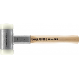 Młotek z miękkimi obuchami SUPERCRAFT, 60mm, bezodrzutowy HALDER 3366.060