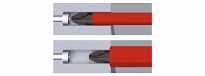 Zestaw wkrętaków śrubokrętów SoftFinish electric slimFix płaskie, PlusMinus/Pozidriv, 2-cz. w opakowaniu blistrowym 36333 WIHA - 2