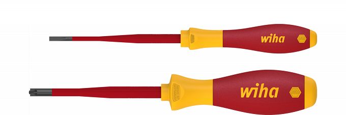 Zestaw wkrętaków śrubokrętów SoftFinish electric slimFix płaskie, PlusMinus/Pozidriv, 2-cz. w opakowaniu blistrowym 36333 WIHA