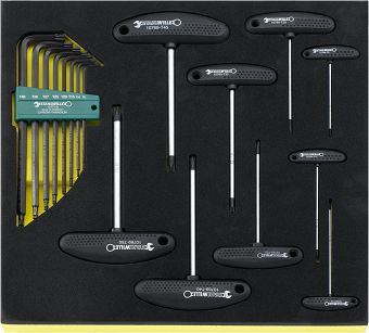 Zestaw TCS 2/3 Kluczy imbusowych i TORX, 17-Częściowy TCS 10769+10771/17 STAHLWILLE 96832099