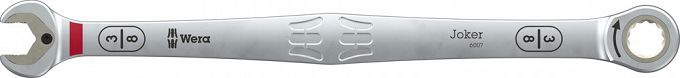 Klucz płasko-oczkowy z grzechotką w opakowaniu do sprzedaży detalicznej 6007 Joker SB, w wykonaniu długim, calowy, 3/8