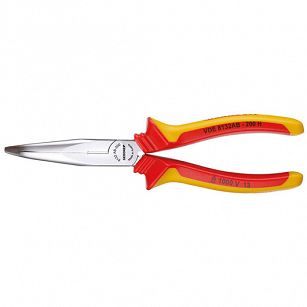 Szczypce płasko-okrągłe VDE 200 mm Nr VDE 8132 AB-200 H GEDORE 1552147