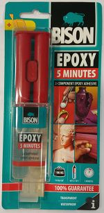Klej 2-kompenent do szkła EPOXY UNIVERSAL 24ml 5min BISON