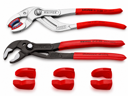 Zestaw Instalatora Grip & Protect Pro Cobra 87 01 250 + 81 13 250 + nakładki ochronne KNIPEX 145354
