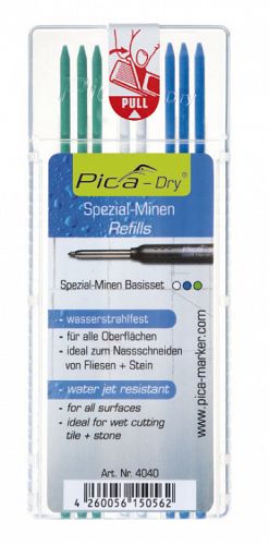Wodoodporne Wkłady kolorowe do Ołówka 3030 PICA MARKER 4040