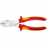 Szczypce Tnące Boczne Izolowane o zwiększonym przełożeniu KNIPEX 74 06 180 - 2