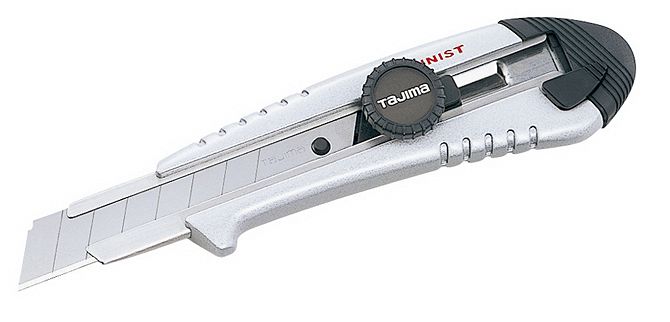 Nóż z pokrętłem i ostrzem łamanym 18mm aluminium TAJIMA