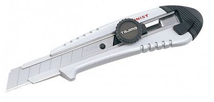 Nóż z pokrętłem i ostrzem łamanym 18mm aluminium TAJIMA