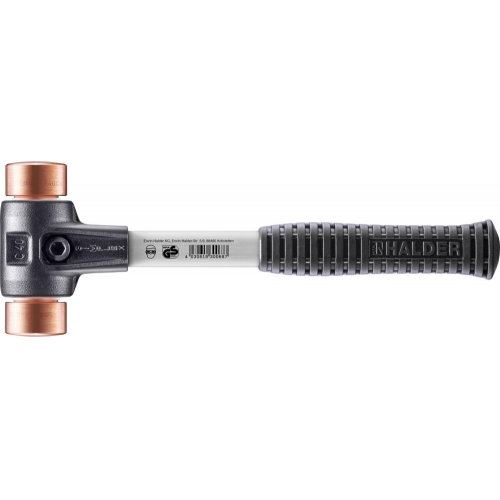 Młotek ślusarski 40mm miedziany Simplex trzonek włókno HALDER 3704.040